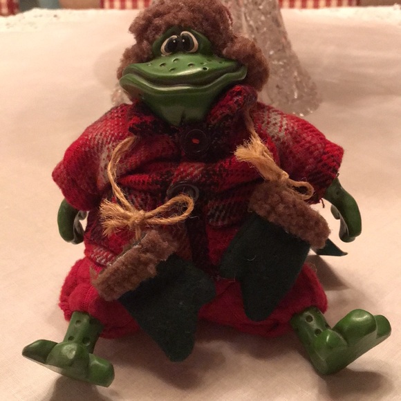 Pair Vintage Russ Christmas Frogs Toads Blade & Yukon Country Folk with Tags - Picture 6 of 16